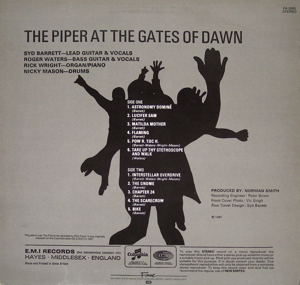 High Resolution Photo #2 PINK FLOYD Piper Gates UK Fame 
